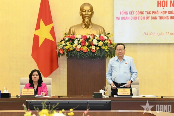 Tăng cường sự phối hợp thực chất, hiệu quả giữa Quốc hội và Mặt trận Tổ quốc Việt Nam